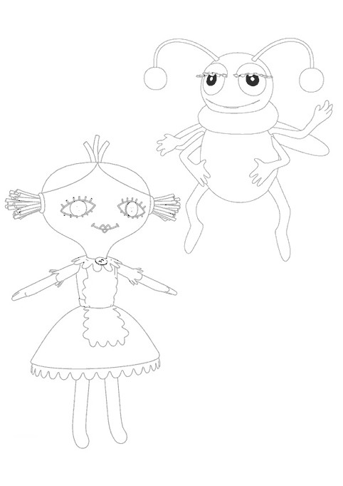 coloriage les jouets de bebe lilly